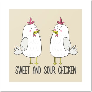 Sweet and Sour Chicken Funny Gift Posters and Art